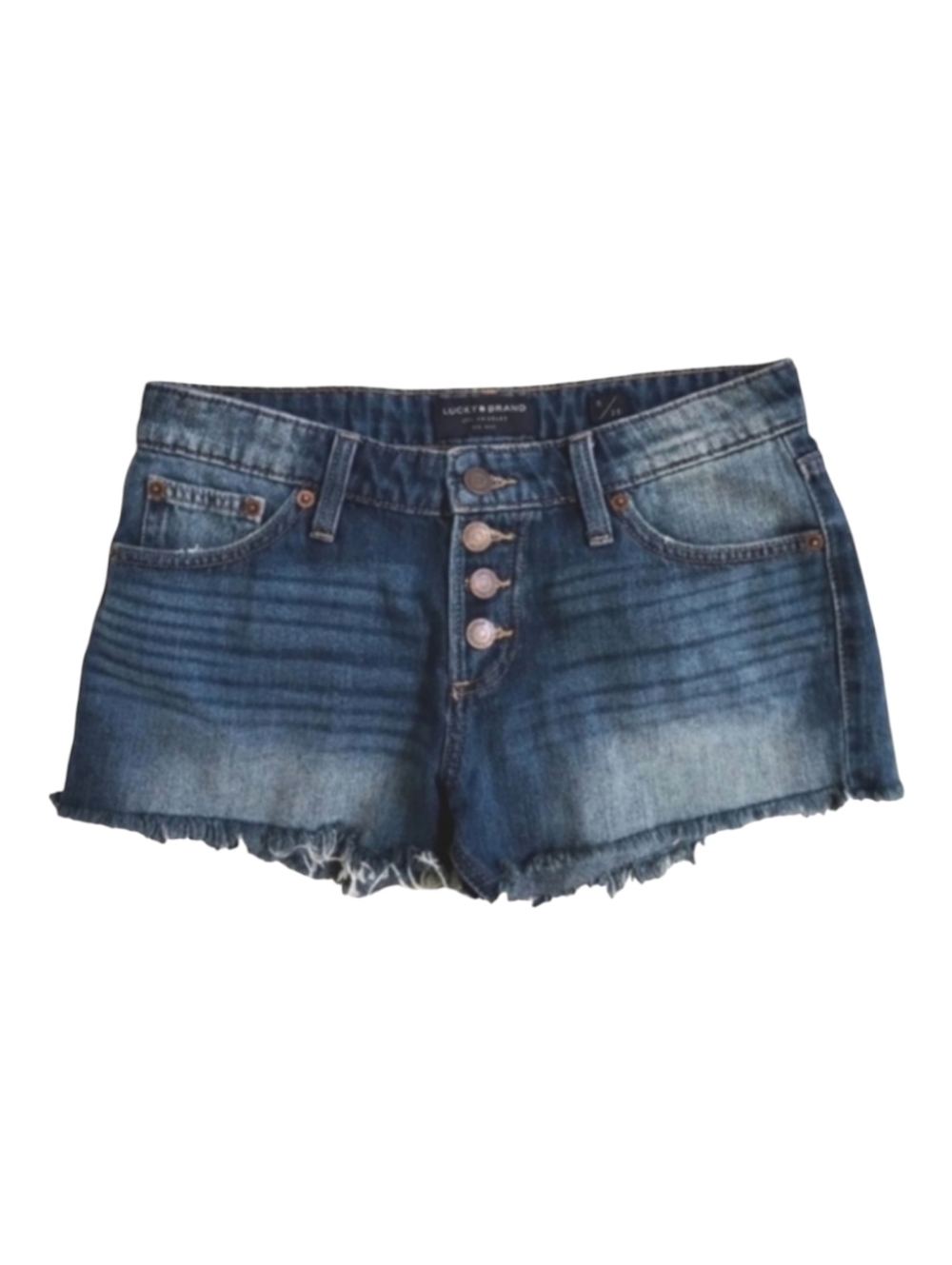 LUCKY BRAND SHORTS THE CUT OFF Size 0 / 25 Denim
